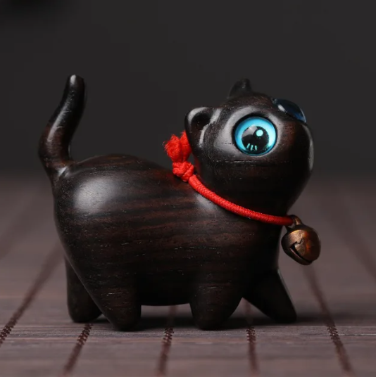 Catique Wooden Cat Ornament