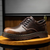 Marco Onyx Leather Oxford Shoes