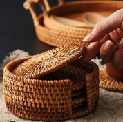 Zenara Rattan Coasters