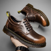 Marco Onyx Leather Oxford Shoes