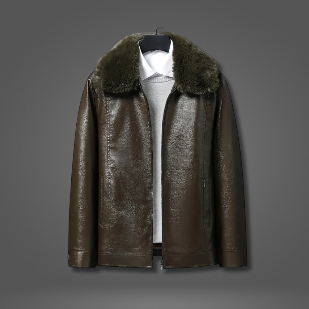 Sebastian Ricci Leather Bomber Jacket