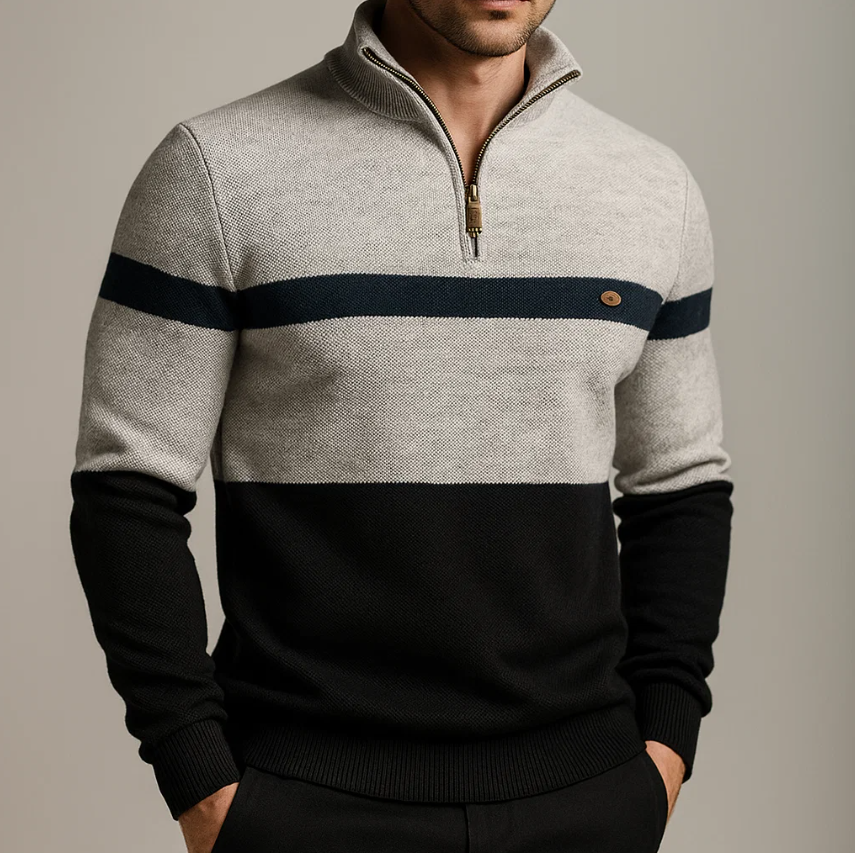 Windsor Striped Cotton Sweater