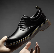 Marco Onyx Leather Oxford Shoes