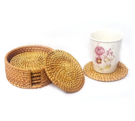 Zenara Rattan Coasters