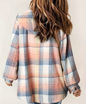 Sophia Donato Sherpa Plaid Jacket