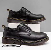 Marco Onyx Leather Oxford Shoes