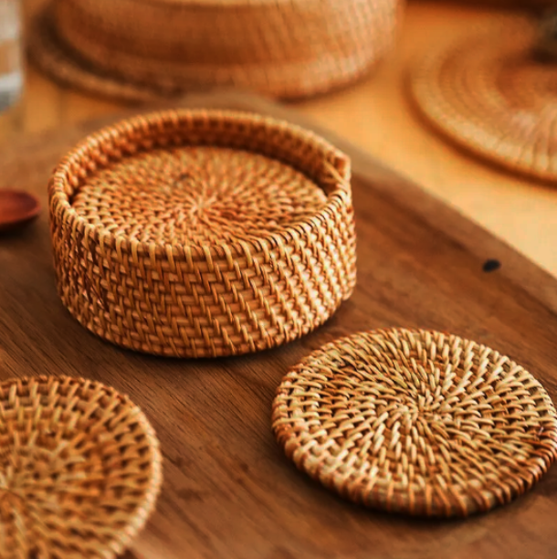 Zenara Rattan Coasters