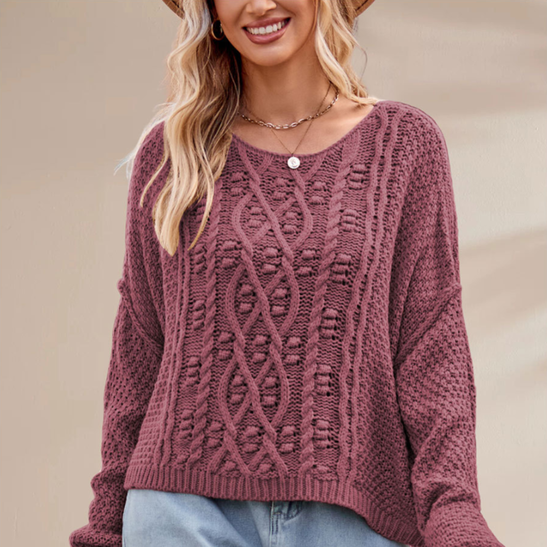 Sophia Cable Knit Sweater