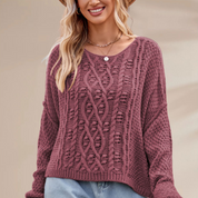 Sophia Cable Knit Sweater