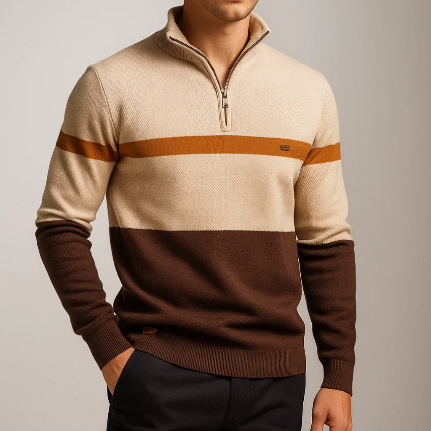 Windsor Striped Cotton Sweater
