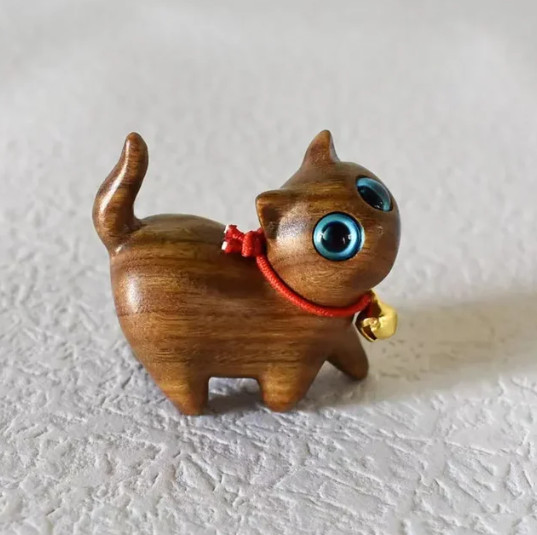 Catique Wooden Cat Ornament