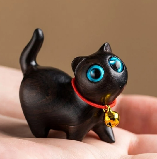 Catique Wooden Cat Ornament