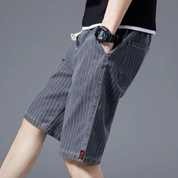 Veneto Cotton Striped Shorts