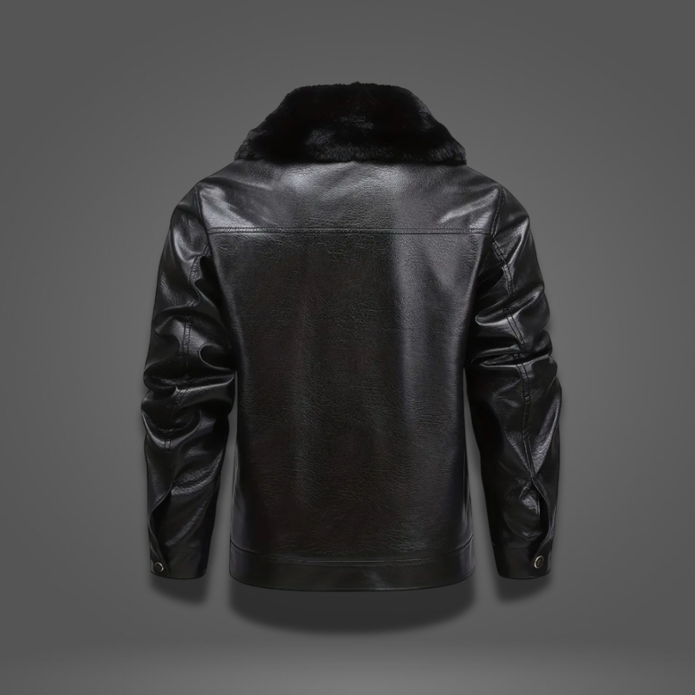 Sebastian Ricci Leather Bomber Jacket