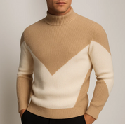 Verano Chevron Turtleneck Sweater