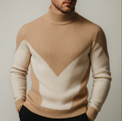 Verano Chevron Turtleneck Sweater