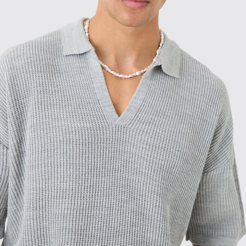 Weston Textured Cotton Polo