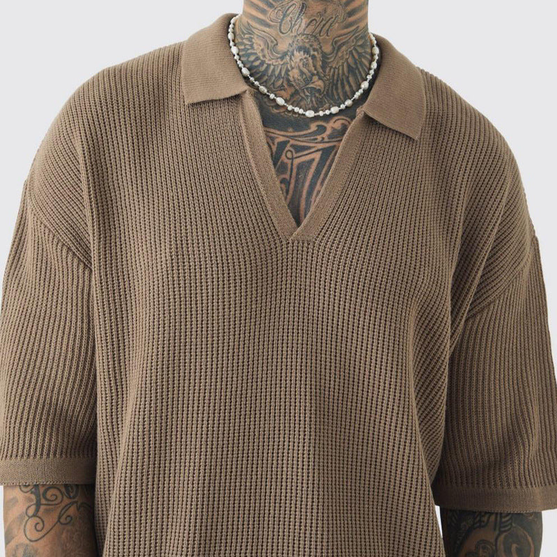 Weston Textured Cotton Polo