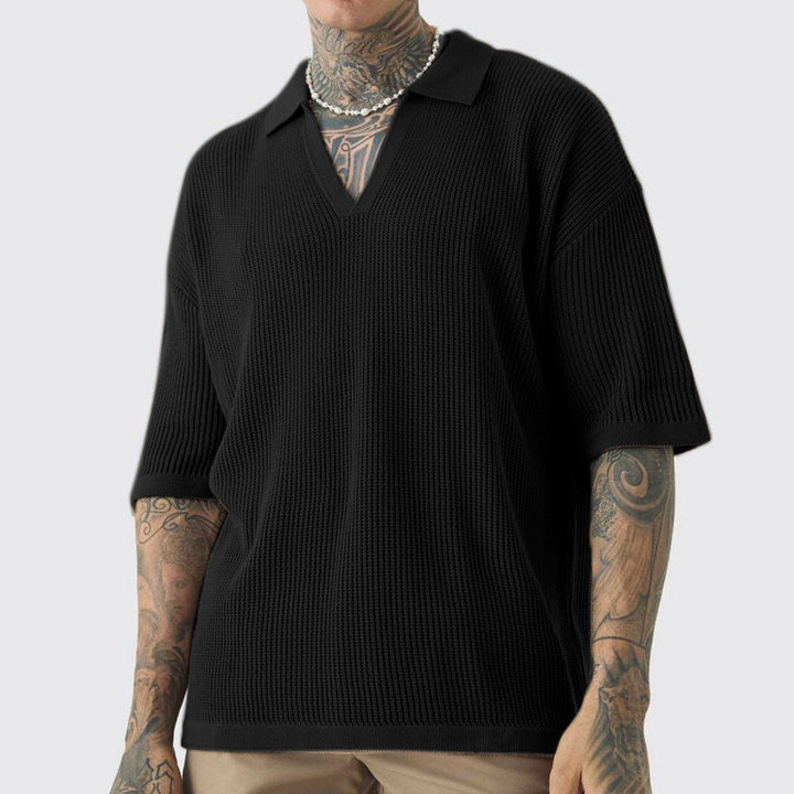 Weston Textured Cotton Polo