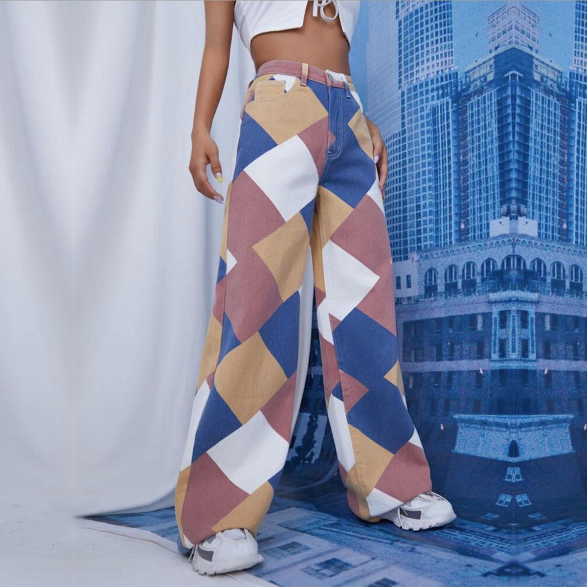 Maeve Patchwork Jeans