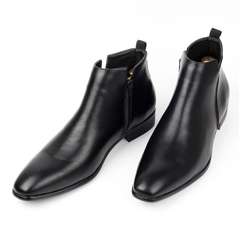 Carver Retro Zipper Chelsea Boots