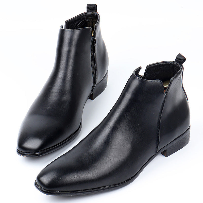 Carver Retro Zipper Chelsea Boots