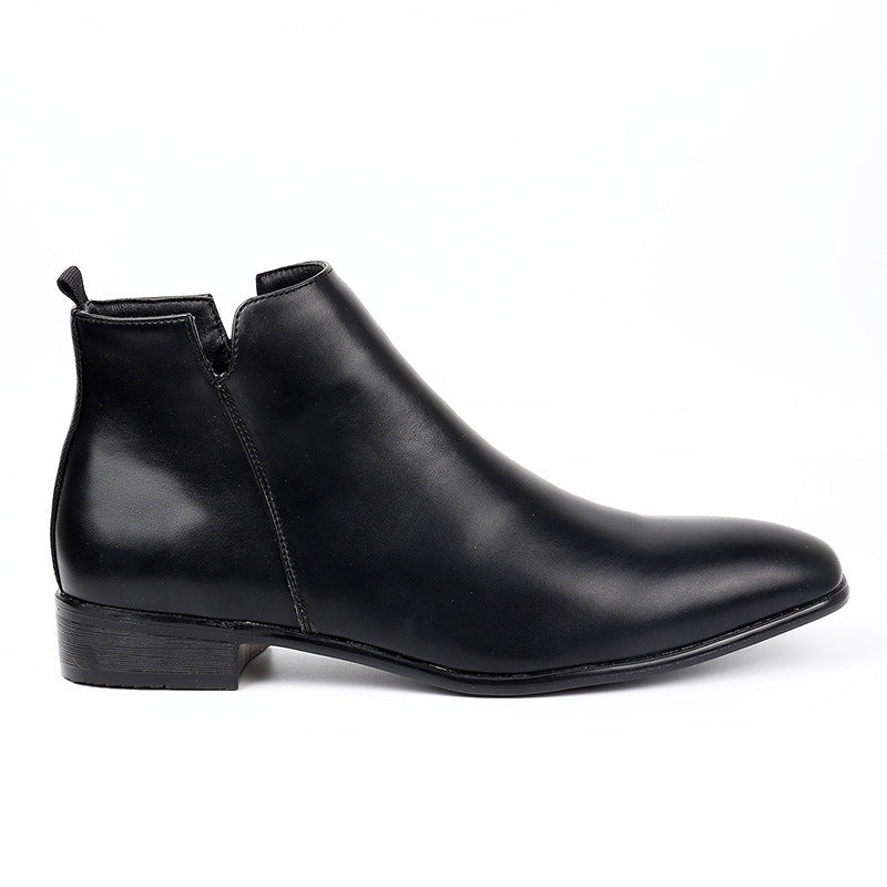 Carver Retro Zipper Chelsea Boots
