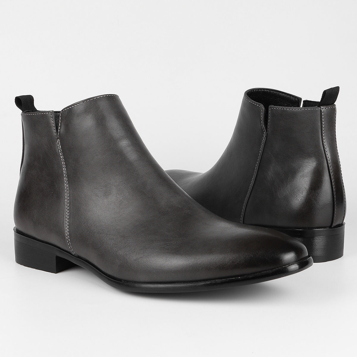 Carver Retro Zipper Chelsea Boots