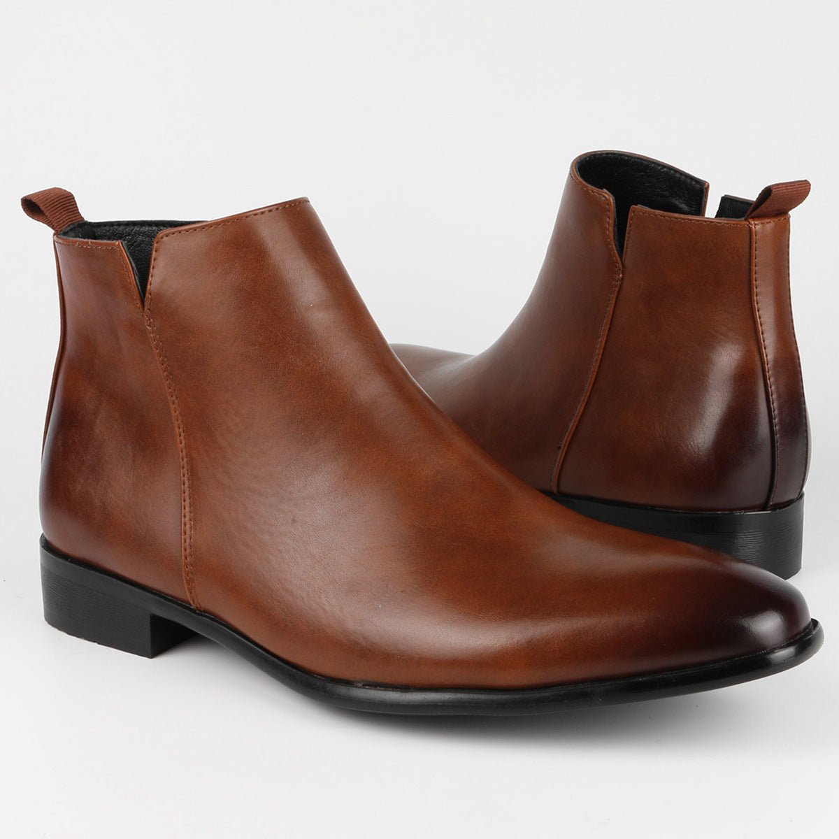 Carver Retro Zipper Chelsea Boots