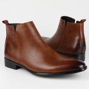 Carver Retro Zipper Chelsea Boots