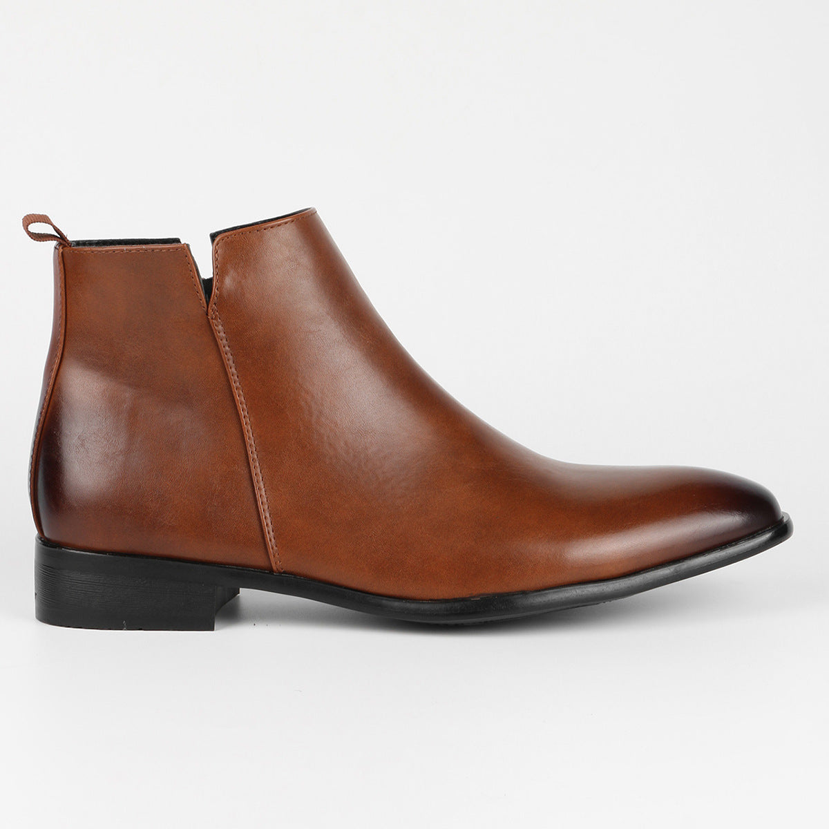 Carver Retro Zipper Chelsea Boots