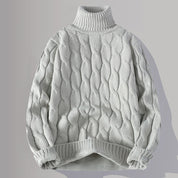 Corvin Cable-Knit Turtleneck Sweater