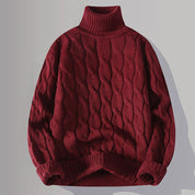 Corvin Cable-Knit Turtleneck Sweater