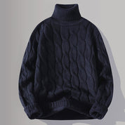 Corvin Cable-Knit Turtleneck Sweater