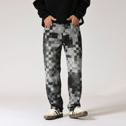 Harlan Washed Checkered Jeans