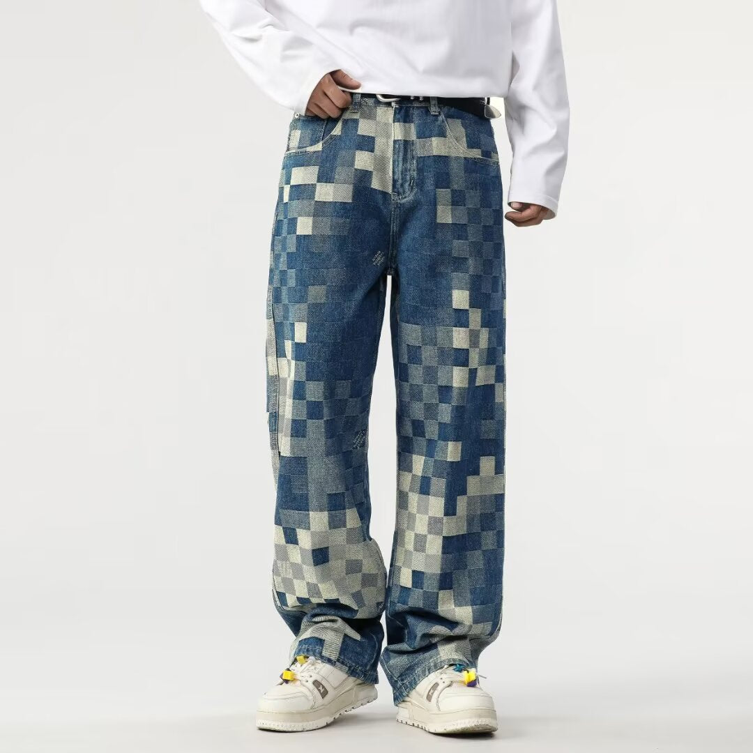 Camden Pixel Checkered Jeans