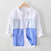 Beau Colorblock Linen Shirt