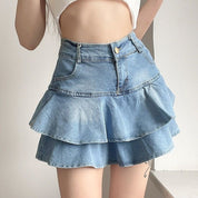Lillian Lotus Denim Skirt