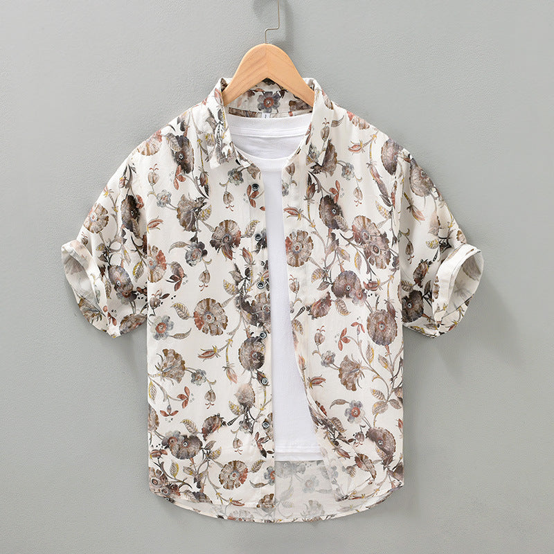 Larkin Cotton Floral Shirt