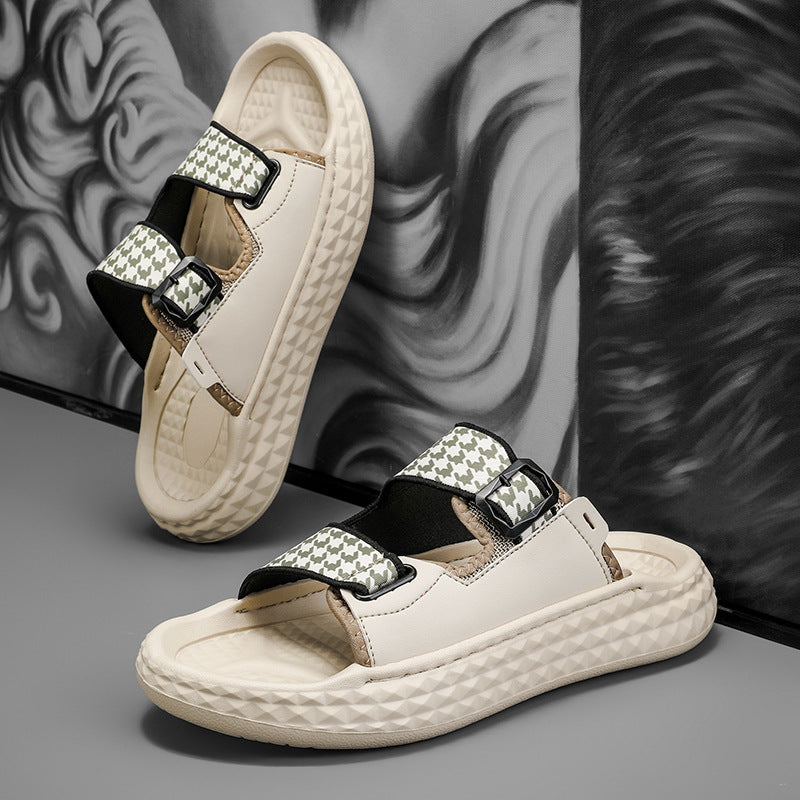 Kastel Houndstooth Sandals