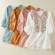 Lydia Linen Blouse