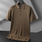 Pierce Ribbed Knit Polo