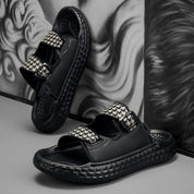 Kastel Houndstooth Sandals