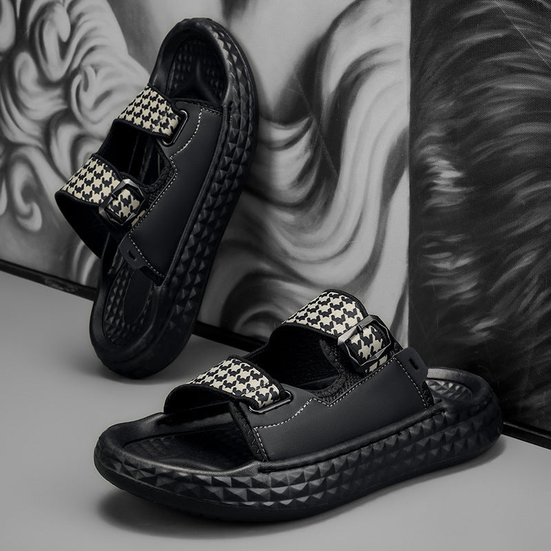 Kastel Houndstooth Sandals