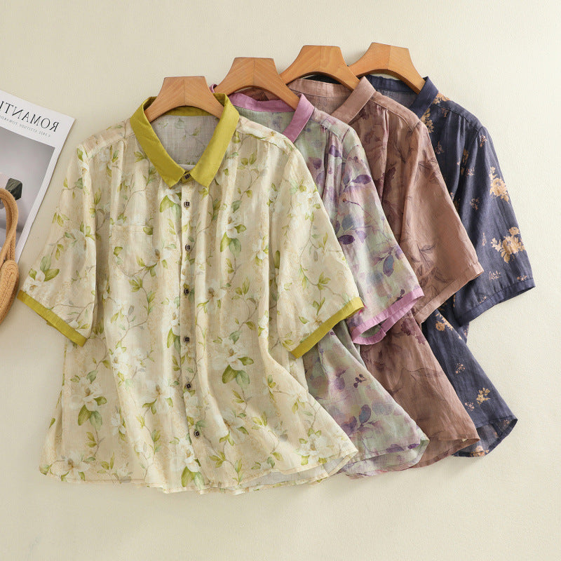 Iris Floral Blouse