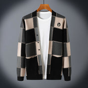 Warren Checkered Cardigan