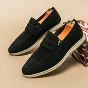 Cole Suede Penny Loafers