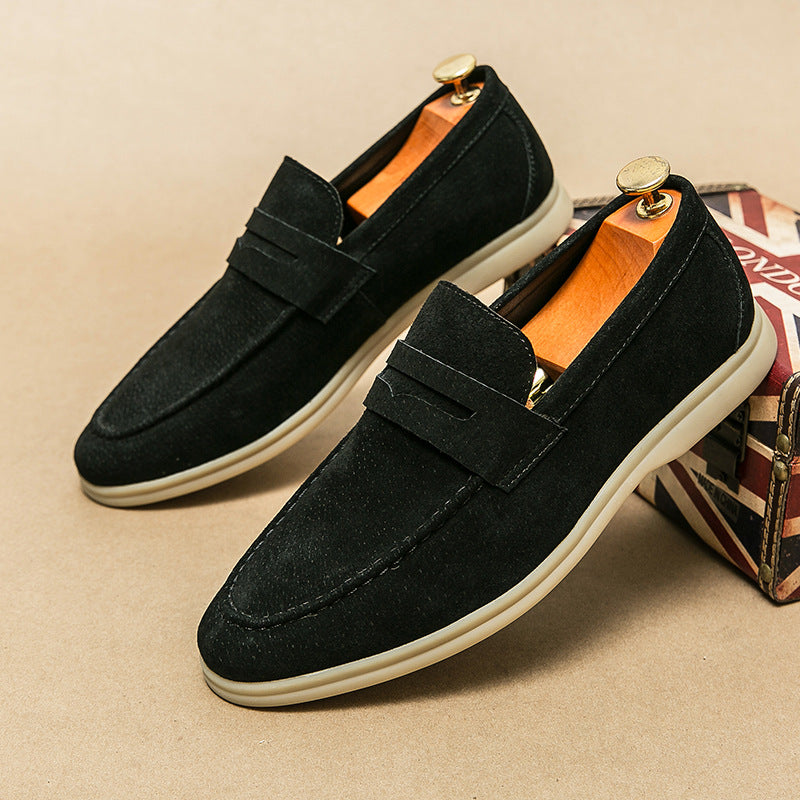 Cole Suede Penny Loafers