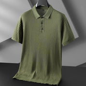 Pierce Ribbed Knit Polo