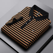 Telford Striped Cotton Polo